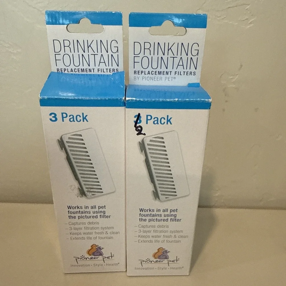 5 Pack Pioneer Pet Water Drinking Fountain Replacement Filters Dog/Cat 3091